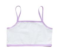 Pantaloncini da ragazza 146 senza cuciture reggiseno sportivo da allenamento, reggiseno bianco adolescente, stile camisole, leggeri, senza cuciture, per bambini e ragazze coniglietto mutande set