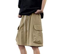 Pantaloncini da skater da uomo larghi pantaloncini cargo hip pop streetwear corti alla moda pantaloncini da ballo giovani Harajuku coppia corta alla moda corto tronco da lavoro Highstreet Y2K jorts