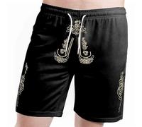 Pantaloncini da sonno da uomo corti casual pantaloncini da uomo per l'uso quotidiano in estate nel tempo libero. Tessuto confortevole con stampa a lettere, perfetti per le gite di tutte le attività