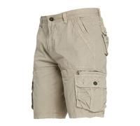 Pantaloncini da spiaggia da uomo stile americano allentato alla moda casual media lunghezza, cachi, 46