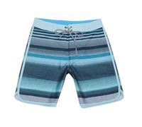 Pantaloncini da spiaggia, fitness, elasticizzati, per il tempo libero, alla moda, vestibilità larga, personalità, spiaggia, nuoto, attività, Blu, 38