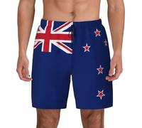 Pantaloncini da Spiaggia New Zealand Flag Print Uomini Tronchi per La Spiaggia Multi-Funzioni Tronchi per La Spiaggia da Uomo per Piscine Corsa Estate 3XL