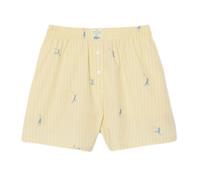 Pantaloncini da tennis da donna Lacoste Cotton Poplin Boxer - yellow/blue - Giallo (L)