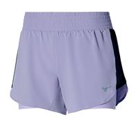 Pantaloncini da tennis da donna Mizuno 2in1 4.5 Short - Viola (XS)