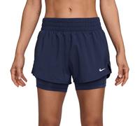 Pantaloncini da tennis da donna Nike Dri-Fit One 2-in-1 - midnight navy/reflective silver - Blu (M)