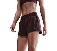 Pantaloncini da tennis da donna Nike Dri-Fit One 3in - burgundy crush/reflective silve - Rosso (L)