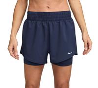 Pantaloncini da tennis da donna Nike Dri-Fit One - midnight navy/reflective silver - Blu