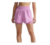 Pantaloncini da tennis da donna Nike One Dri-Fit High-Waisted 3" 2in1 - light magenta/white - Rosa (XS)