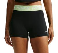 Pantaloncini da tennis da donna Nike Pro Dri-Fit 365 Mid-Rise 3in - black/barely volt/white - Nero (XS)