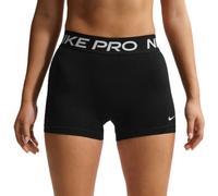 Pantaloncini da tennis da donna Nike Pro Dri-Fit 365 Mid-Rise 3in - black/white - Nero (L)