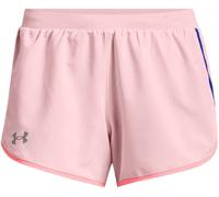 Pantaloncini da tennis da donna Under Armour Fly-By 2.0 Shorts - prime pink/versa blue - Rosa (XS)