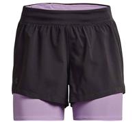 Pantaloncini da tennis da donna Under Armour IsoChill Run 2in1 Short M - jet gray/octane - Grigio (XS)