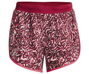 Pantaloncini da tennis da donna Under Armour Women's Under Armour Fly By 2.0 Printed Short - black rose/penta pink - Rosso (XS)