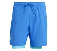 Pantaloncini da tennis da uomo Adidas Club 2in1 - glory blue - Blu (XL)