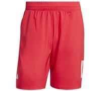 Pantaloncini da tennis da uomo Adidas Club 3-Stripes 7" - pure rubin - Rosso (M)