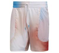 Pantaloncini da tennis da uomo Adidas Melbourne Print Shorts M - white/vivid red/sky rush - Multicolore (XXL)