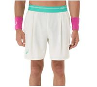Pantaloncini da tennis da uomo Asics Game 7in - cream - Bianco (L)