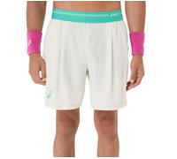Pantaloncini da tennis da uomo Asics Game 7in - cream - Bianco (XXL)