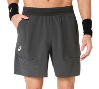 Pantaloncini da tennis da uomo Asics Match Laser Cut 7in - graphite gray - Grigio (XS)