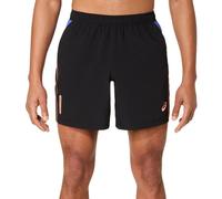 Pantaloncini da tennis da uomo Asics Padel Court 7in - black/dark cobalt - Nero (XL)