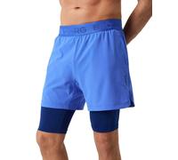 Pantaloncini da tennis da uomo Björn Borg 2 In 1 - amporio blue - Blu (L)