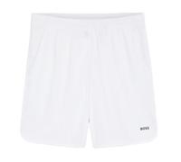 BOSS Active Shorts in tessuto elasticizzato con tasche in rete - Style JT_TOC Game 9 inch, 50563340 Bianco M