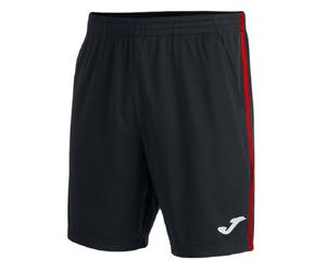 Pantaloncini da tennis da uomo Joma Open III Bermuda M - black/red - Nero (XL)