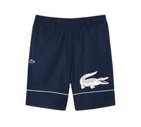 Pantaloncini da tennis da uomo Lacoste Printed Diamond Taffeta - blue navy/white - Blu (S)