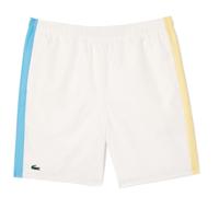 Pantaloncini da tennis da uomo Lacoste Sportsuit Colour-Block - white/blue/yellow - Bianco (XL)