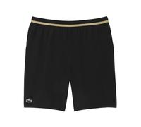 Pantaloncini da tennis da uomo Lacoste Tennis X Novak Djokovic - black/yellow - Nero (L)