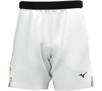 Pantaloncini da tennis da uomo Mizuno Daybreakers 8 in Amplify - white/citrus - Bianco (L)