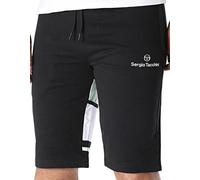 Pantaloncini da tennis da uomo Sergio Tacchini Arpa Fleece Bermuda - black/beige - Nero (M)