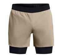 Pantaloncini da tennis da uomo Under Armour Vanish Elite 2in1 - Beige L