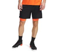 Pantaloni corti Under Armour Vanish Woven 2in1 nero arancione - M