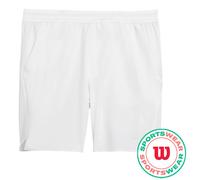 Pantaloncini da tennis da uomo Wilson Tournament V2 7" Unlined - Bianco (M)