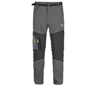 Pantaloncini da trekking da uomo con zip rimovibile, pantaloni da escursionismo stretch, pantaloni da trekking a vestibilità regolare, pantaloni sportivi a contrasto di colore, pantaloni da alpinismo