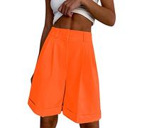Pantaloncini da ufficio da donna eleganti casual gonne a gamba larga corto abito da lavoro corto lunghezza al ginocchio tronco estivo comodo tronco lungo per uso quotidiano elegante tronco da lavoro a