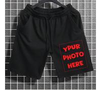 Pantaloncini da uomo personalizzati, versioni primavera/estate, design personalizzato, carica la tua foto/coppia/famiglia/animale domestico/amico/paesaggio, inserisci il tuo testo/nome/slogan/messaggi