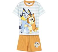 Pantaloncini del pigiama Bluey - Blu e marrone - Taglia 4 anni - Pigiama da bambino - Realizzato in 100% cotone 145 g/m² - Stampa Bluey e Bingo - Prodotto originale disegnato in Spagna