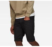 Pantaloncini di jeans da uomo G-Star 3301 slim short, nero risciacquato, W29