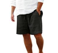 Pantaloncini Di Lino Uomo Estivi Eleganti Bermuda Spiaggia Comodo Traspirante Casual Larghi Pantaloni Corti Elastico In Vita Taglie Forti Firmati Pantaloncini Con Tasche E Coulisse Leggeri Shorts Mare