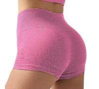 Pantaloncini donna Eleganti Palestra Sportivi Running paillettes Shorts argento marrone neri nere bianchi rossi blu Yoga alta elasticità in vita tinta unita notte fuori glitter party Hot Pants xxs xxl