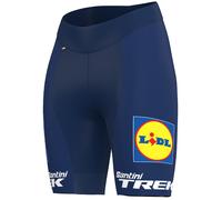 Pantaloncini Lidl-Trek 2024 blu giallo donna - L