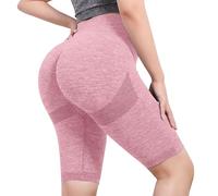 Pantaloncini Donna Sportivi Elastici Leggins Corti Sportivi Estivi Curvy Pantaloncini Yoga Anticellulite Push Up Pantaloni Corti Palestra Leggeri Pantaloncino Fitness Shorts Jogging Allenamento