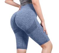Pantaloncini Donna Sportivi Elastici Leggins Corti Sportivi Estivi Curvy Pantaloncini Yoga Anticellulite Push Up Pantaloni Corti Palestra Leggeri Pantaloncino Fitness Shorts Jogging Allenamento