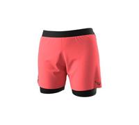 Pantaloncini dynafit alpine pro 2 in1 donna rosa nero