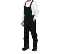 Pantaloncini e pantaloni da sci impermeabili da uomo - Pantaloni da neve traspiranti, antivento, resistenti all'acqua, per lo sci, lo snowboard e gli sport invernali, Nero , 6XL