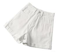 Pantaloncini estivi a trapezio in cotone a vita alta con gamba larga | Morbido tessuto di cotone, gamba larga, design a vita alta, silhouette a trapezio, perfetto per le calde giornate estive