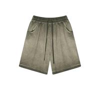 Pantaloncini estivi da uomo con chiusura a strappo e coulisse casual pantaloni della tuta vintage cinque pantaloni pantaloncini, Esercito En8, L
