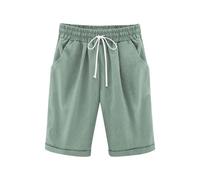 Pantaloncini estivi imbottiti, taglia 128, comodi pantaloncini corti con coulisse e leggings sportivi per bambini, verde, 11-12 Jahre
